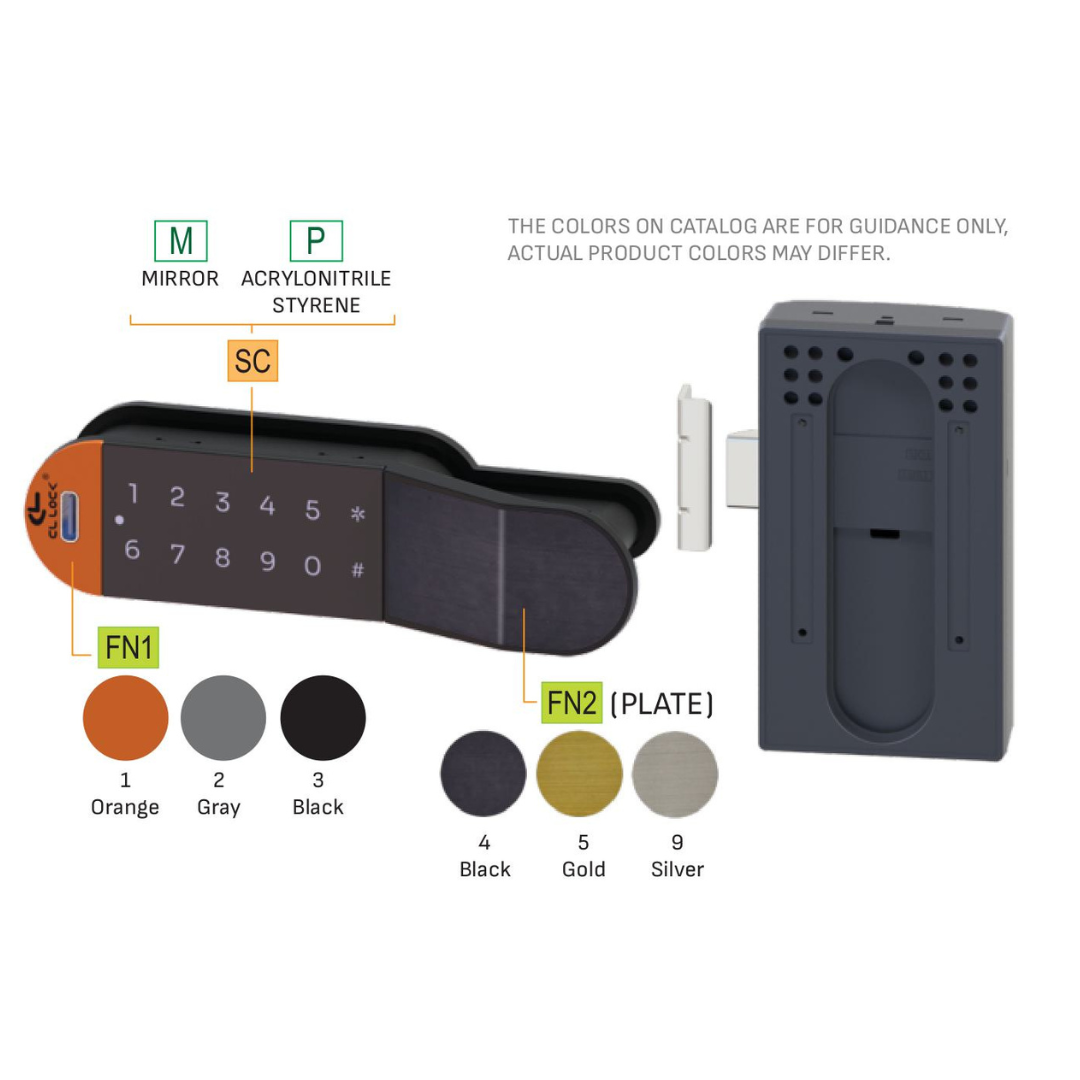 Khóa Nội Thất Điện Tử – Mã P1-BR-A1 - Dành cho tủ gỗ – dùng PIN Alkaline – có tay nắm liền
