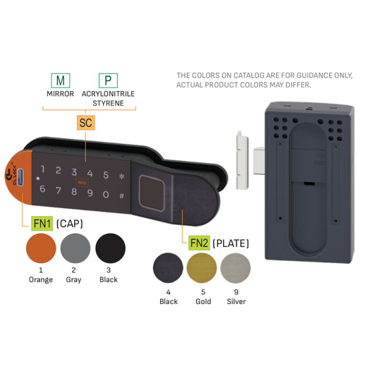 Khóa Nội Thất Điện Tử – Mã PNF1-BR-A1 - Dành cho tủ gỗ – dùng PIN Alkaline – có tay nắm liền